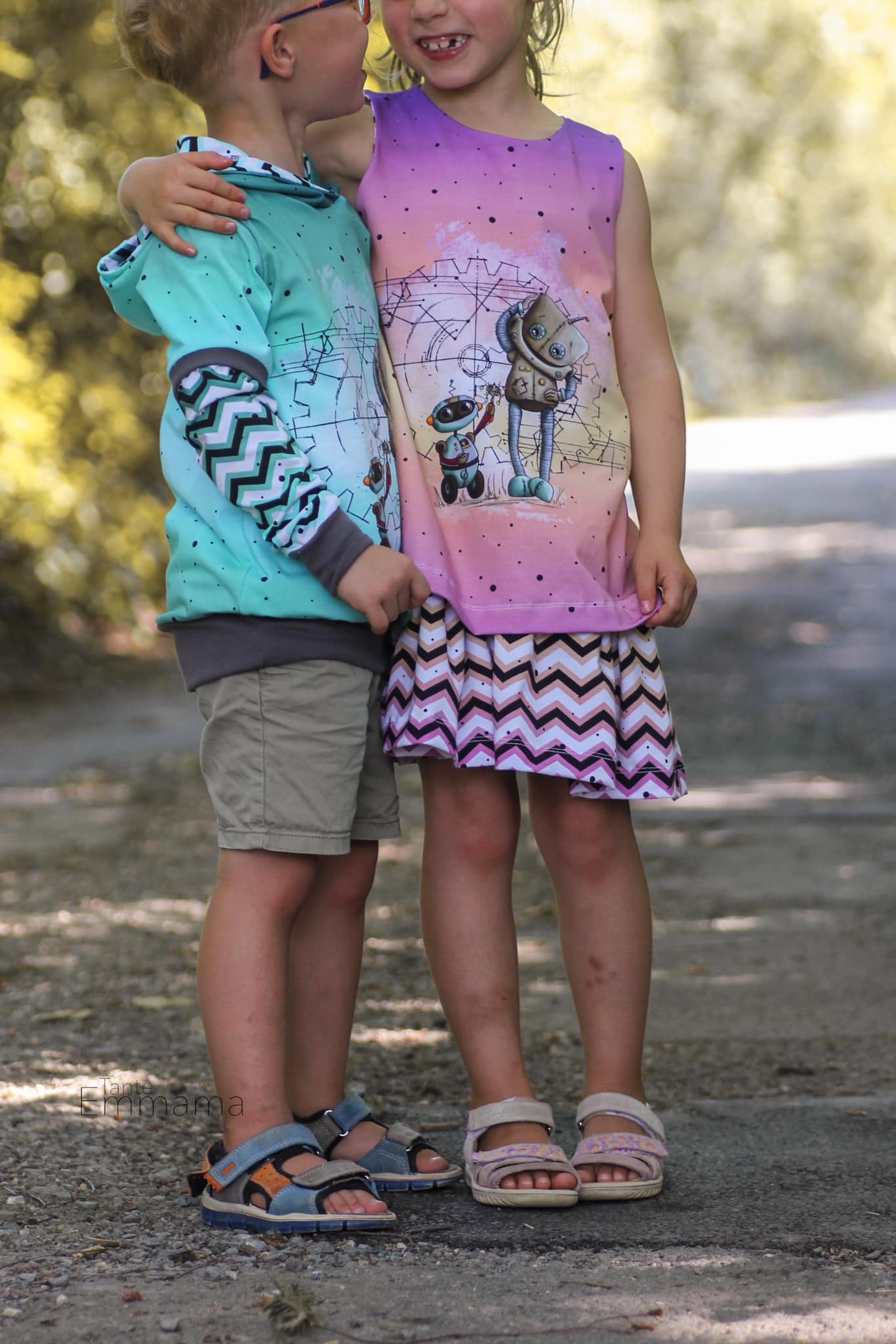 Bio-Jersey &quot;BEEP beep&quot; Verlauf gelblila 