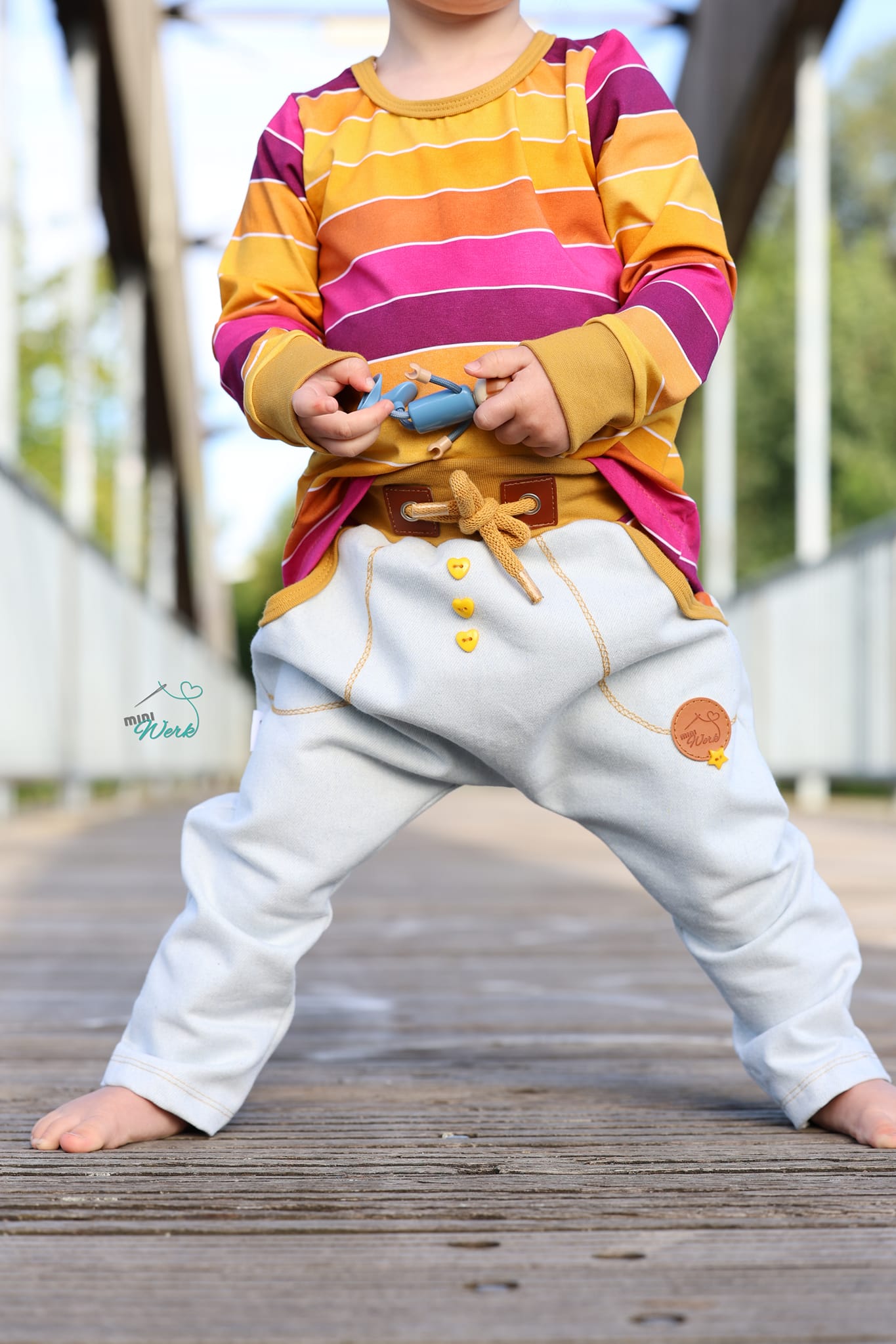 0,5m Recycled Jeans hellblau, fast weißblau