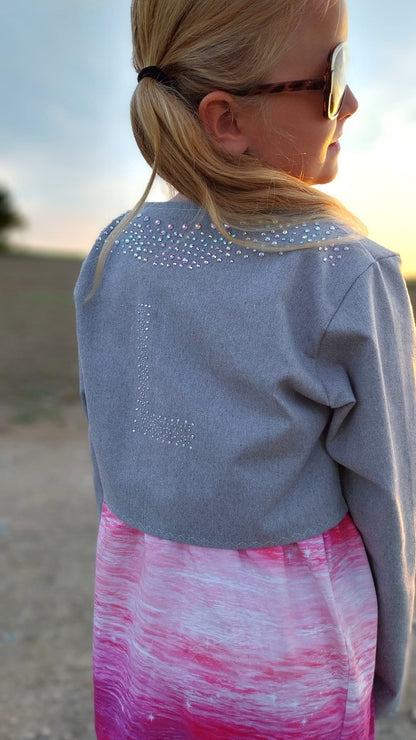 0,5m Recycled Jeans hellgrau