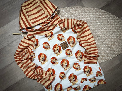 0,5m Bio-Sommersweat Löwenmama AOP