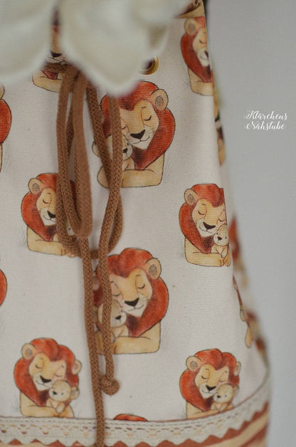 0,5m Bio-Canvas Löwenmama AOP