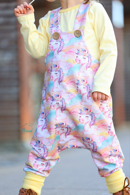 0,5m Bio-Sommersweat Unicorn Dreams AOP