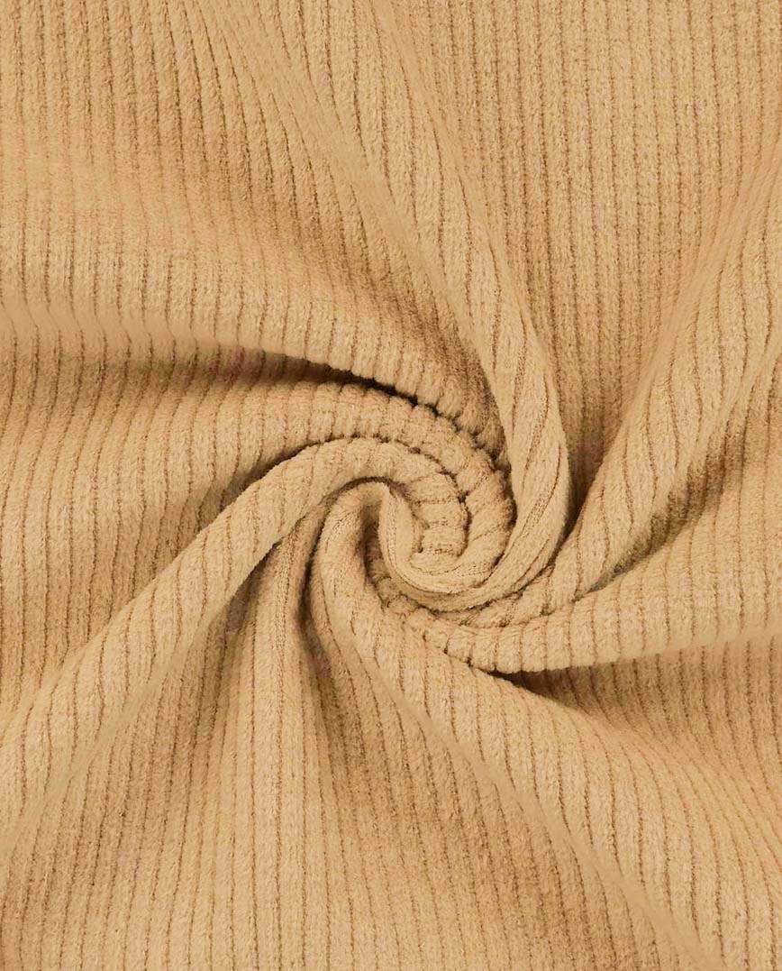 0,5m Lieblingscord Baumwoll-Stretch-Cord Ökotex dunkelbeige 654