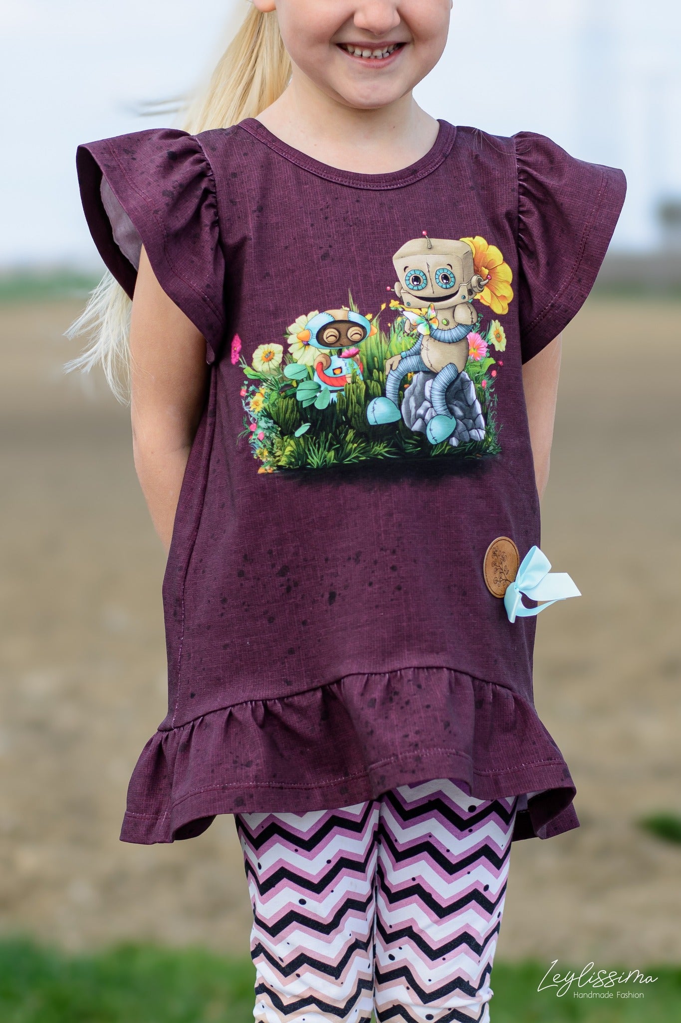 Bio-Jersey Spring Robo rot – Rapport ca. 65cm (+/- 5cm)