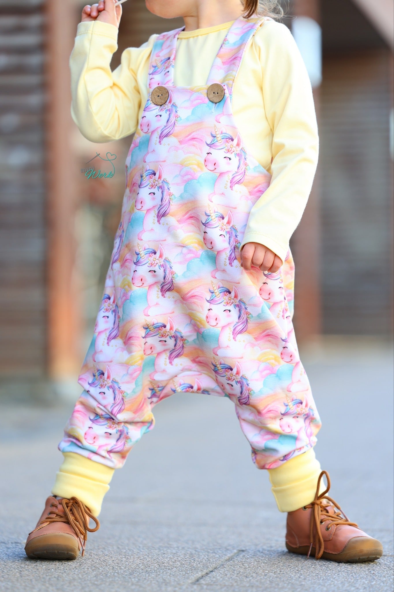 0,5m Bio-Sommersweat Unicorn Dreams AOP