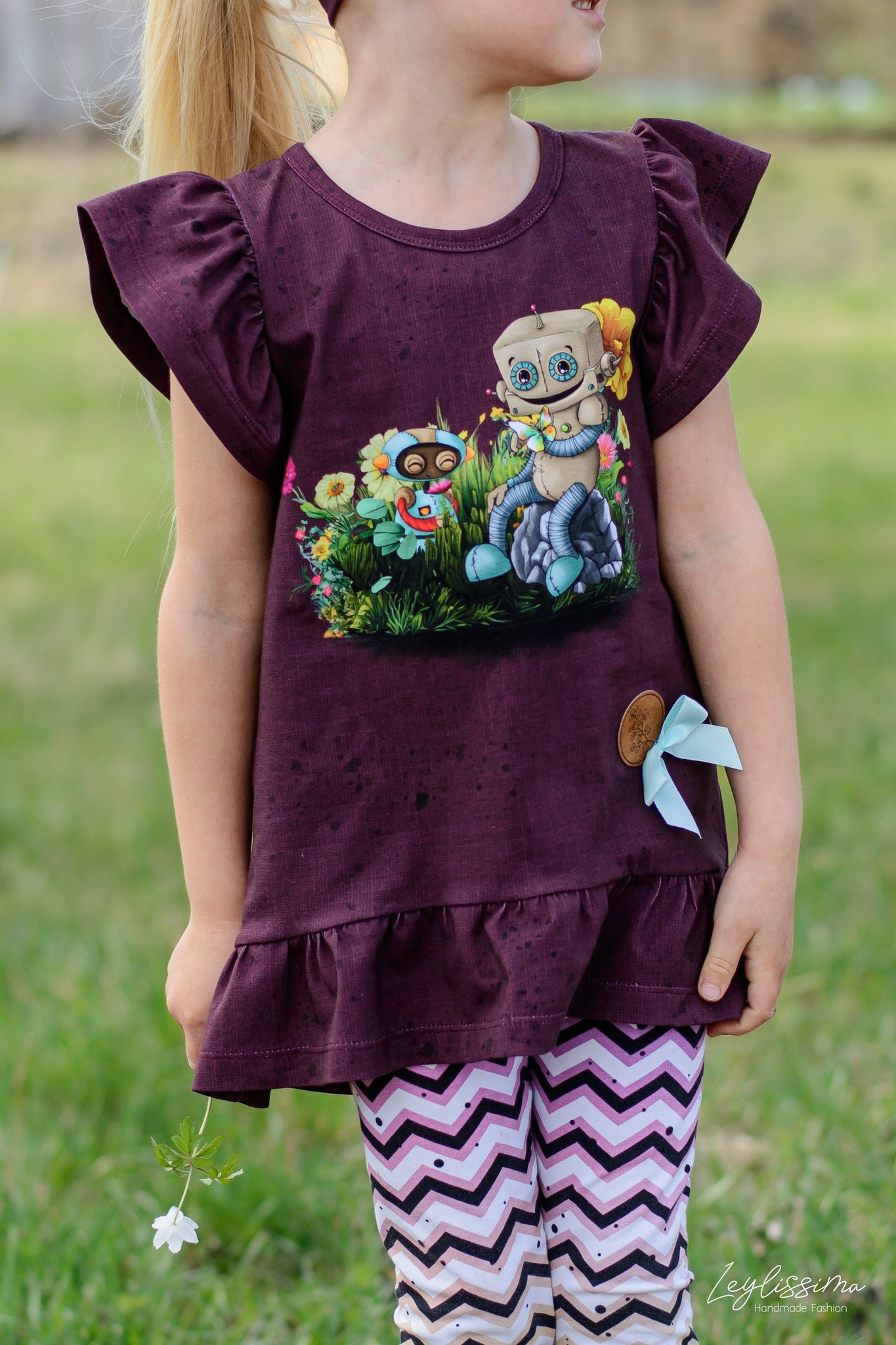 Bio-Jersey Spring Robo rot – Rapport ca. 65cm (+/- 5cm)