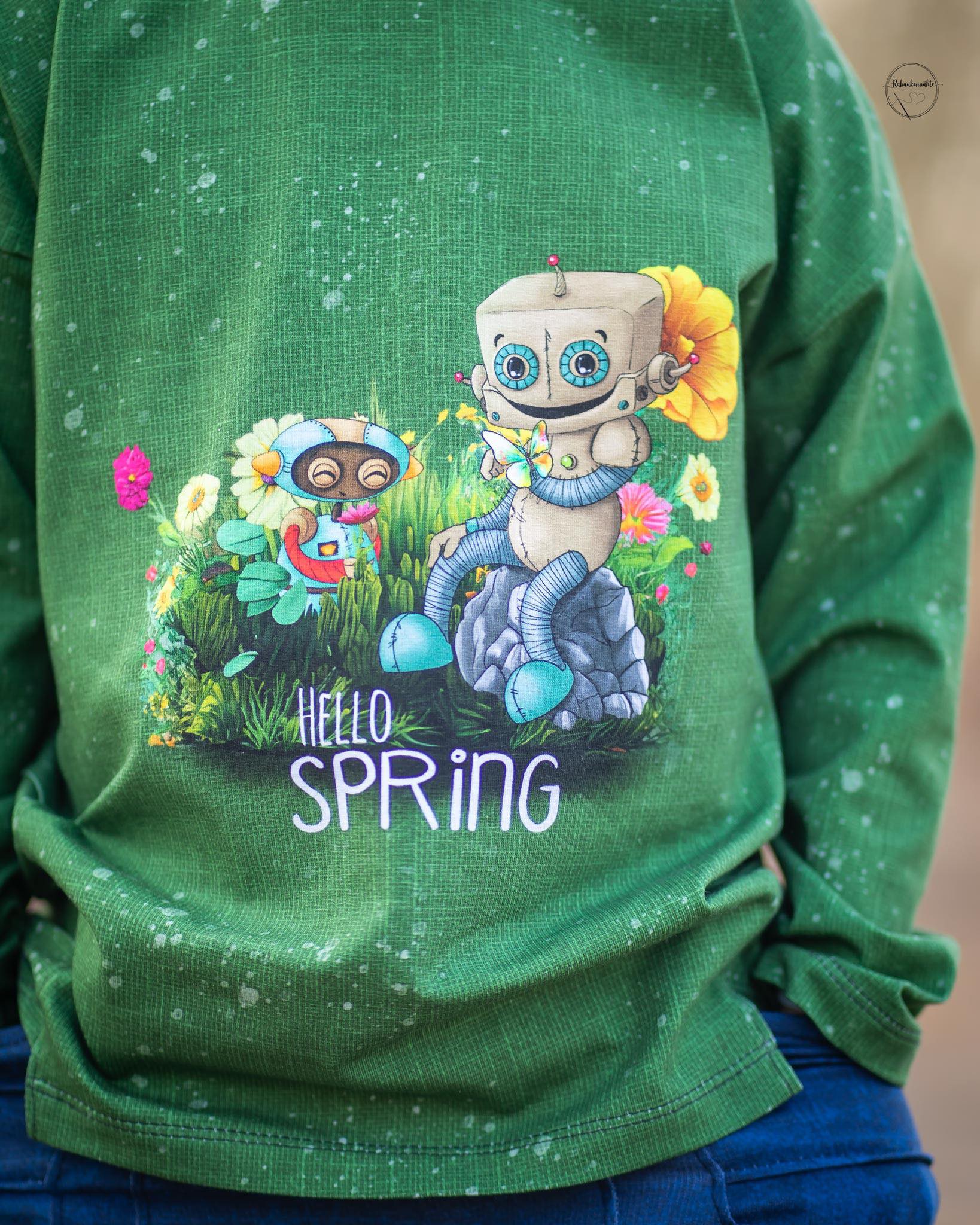 Bio-Jersey Spring Robo grün – Rapport ca. 65cm (+/- 5cm)