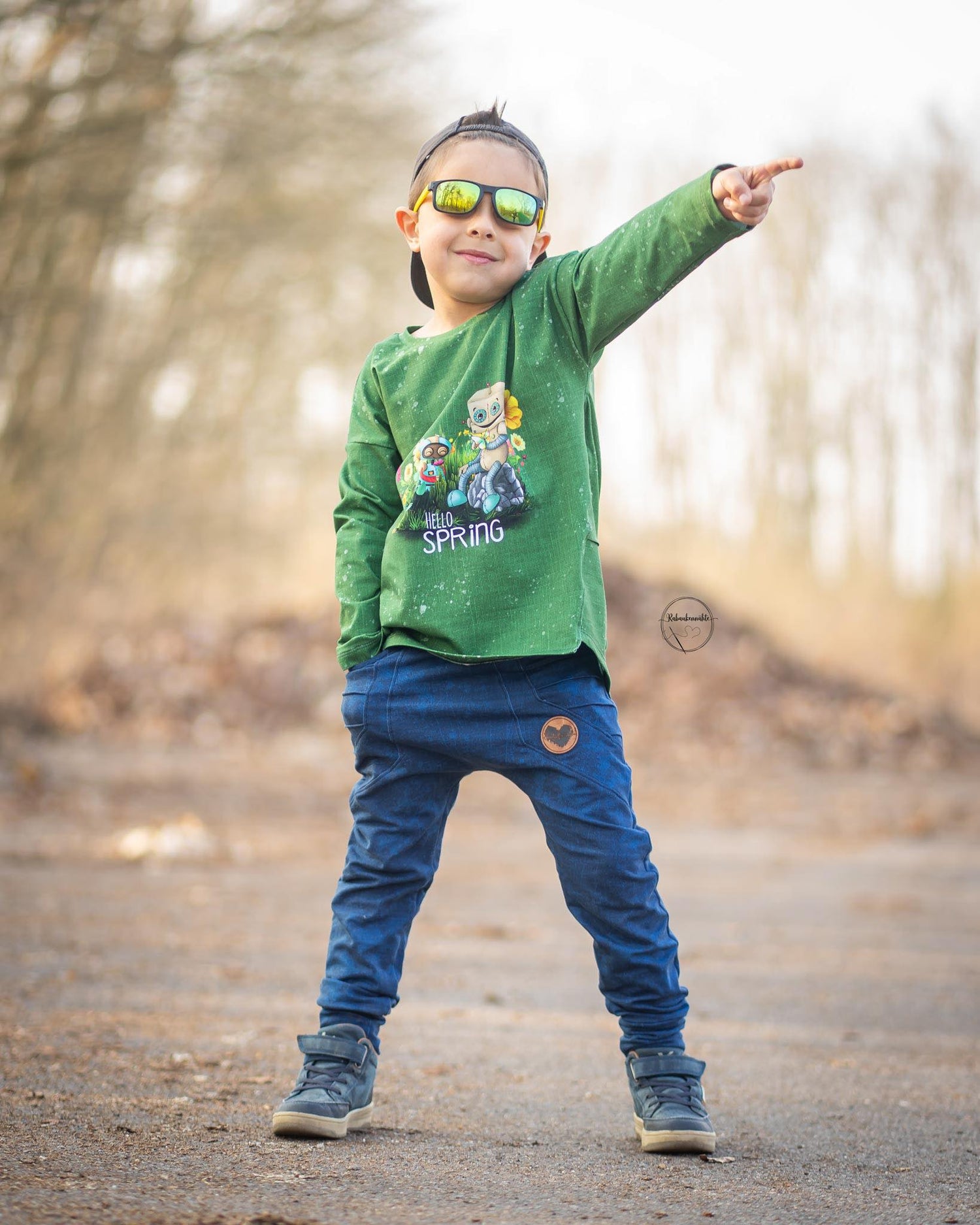 Bio-Jersey Spring Robo grün – Rapport ca. 65cm (+/- 5cm)