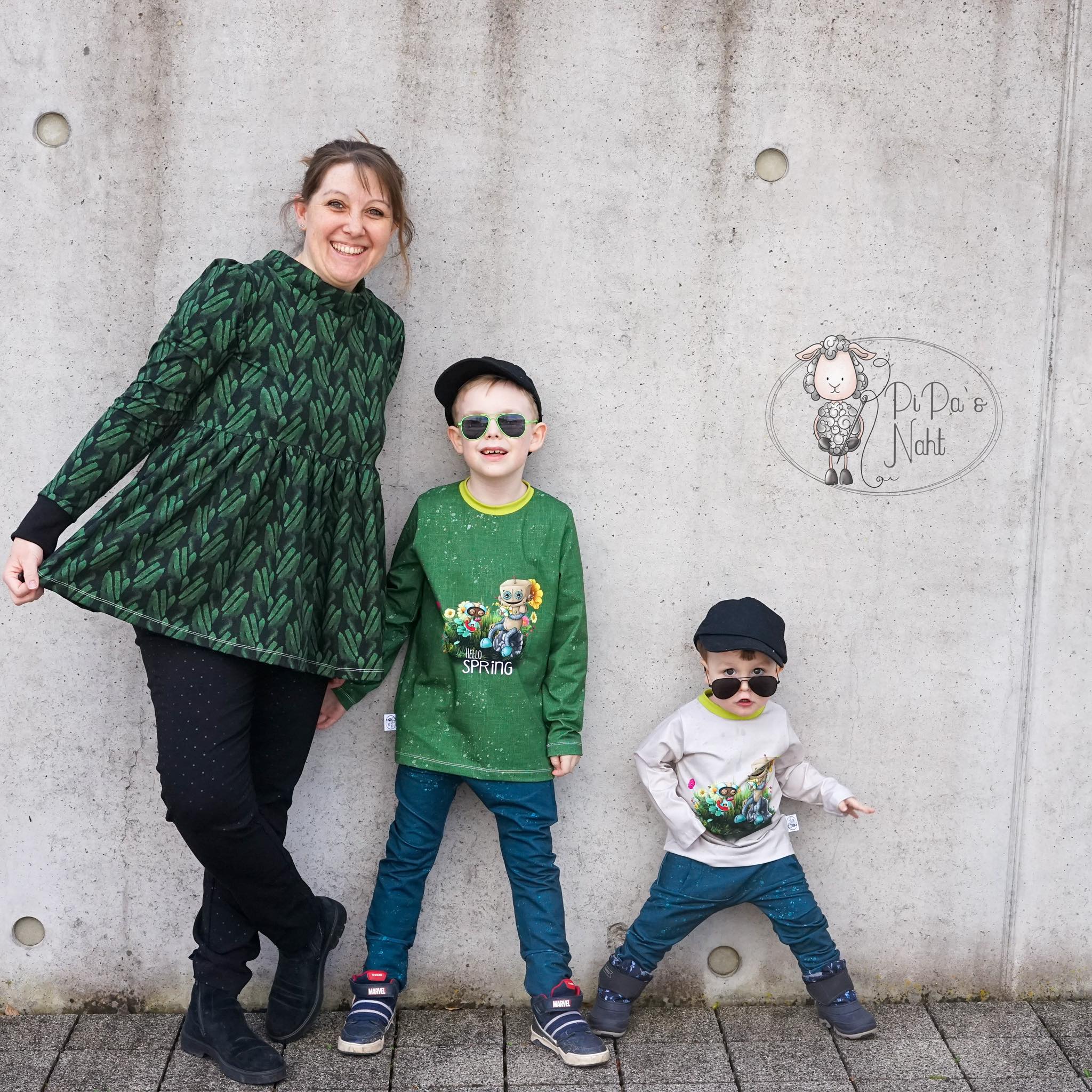 Bio-Jersey Spring Robo grün – Rapport ca. 65cm (+/- 5cm)