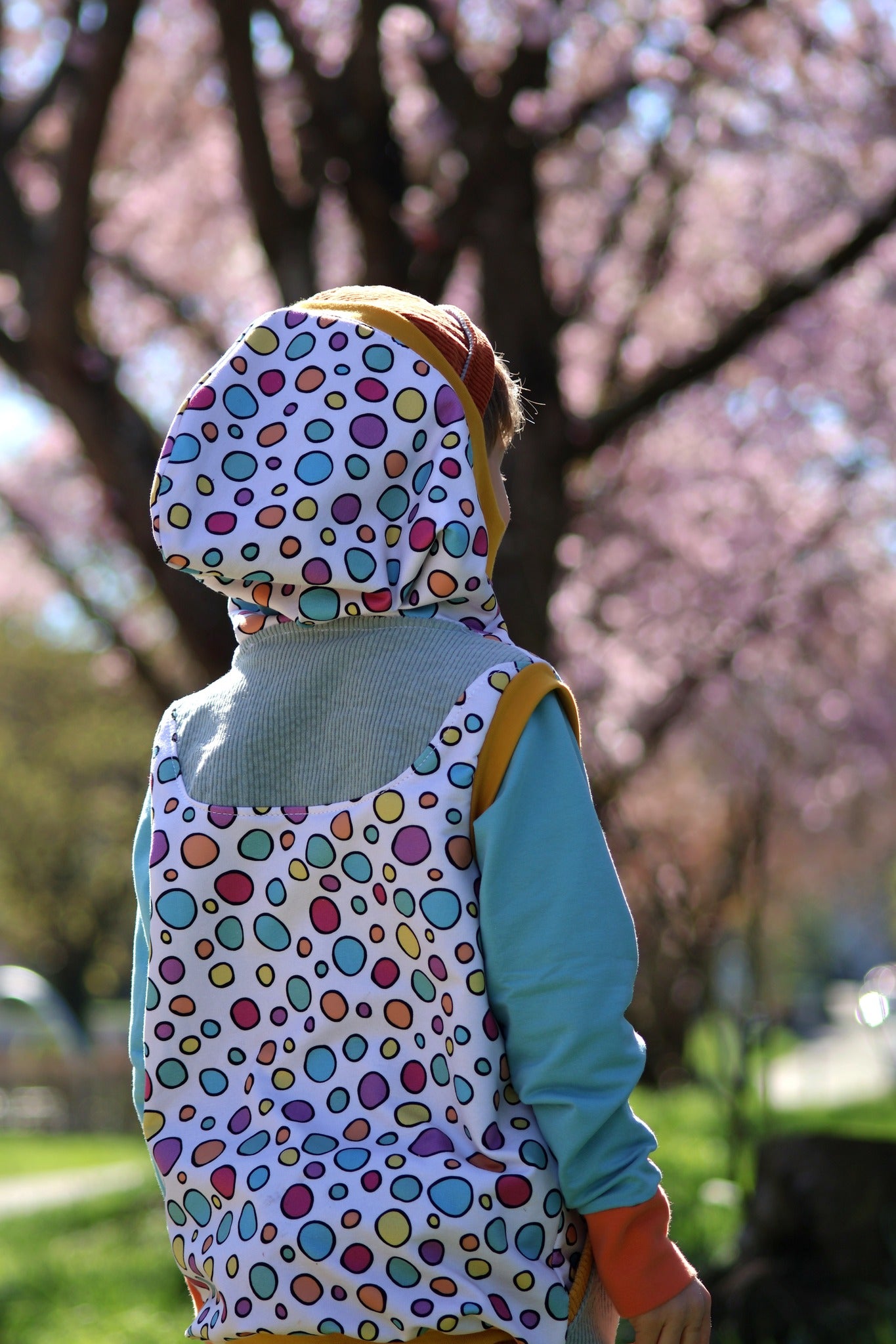 0,5m Bio-Sommersweat Unicorn Dreams Kombi Kreise hell