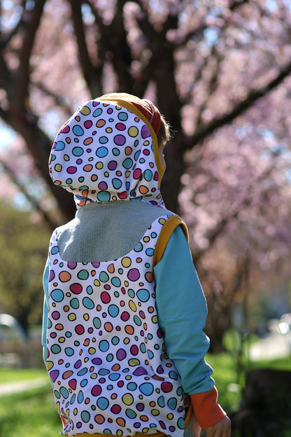 0,5m Bio-Sommersweat Unicorn Dreams Kombi Kreise hell