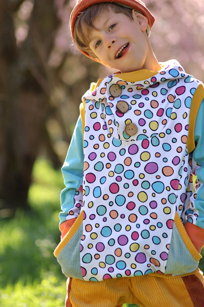 0,5m Bio-Sommersweat Unicorn Dreams Kombi Kreise hell