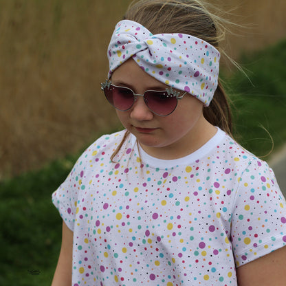 0,5m Bio-Sommersweat Unicorn Dreams Kombi Punkte hell