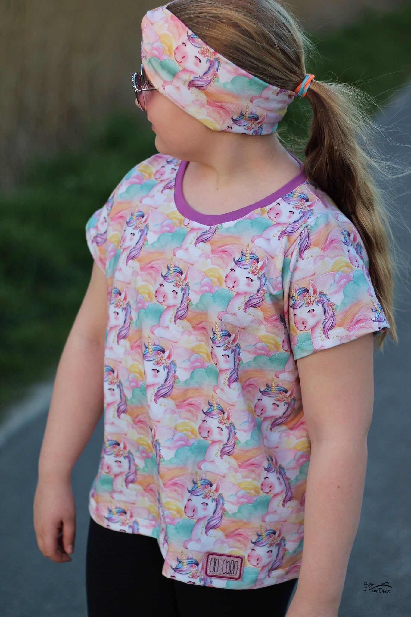 0,5m Bio-Sommersweat Unicorn Dreams AOP
