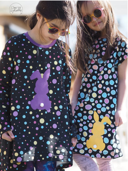 0,5m Bio-Sommersweat Unicorn Dreams Kombi Punkte dunkel