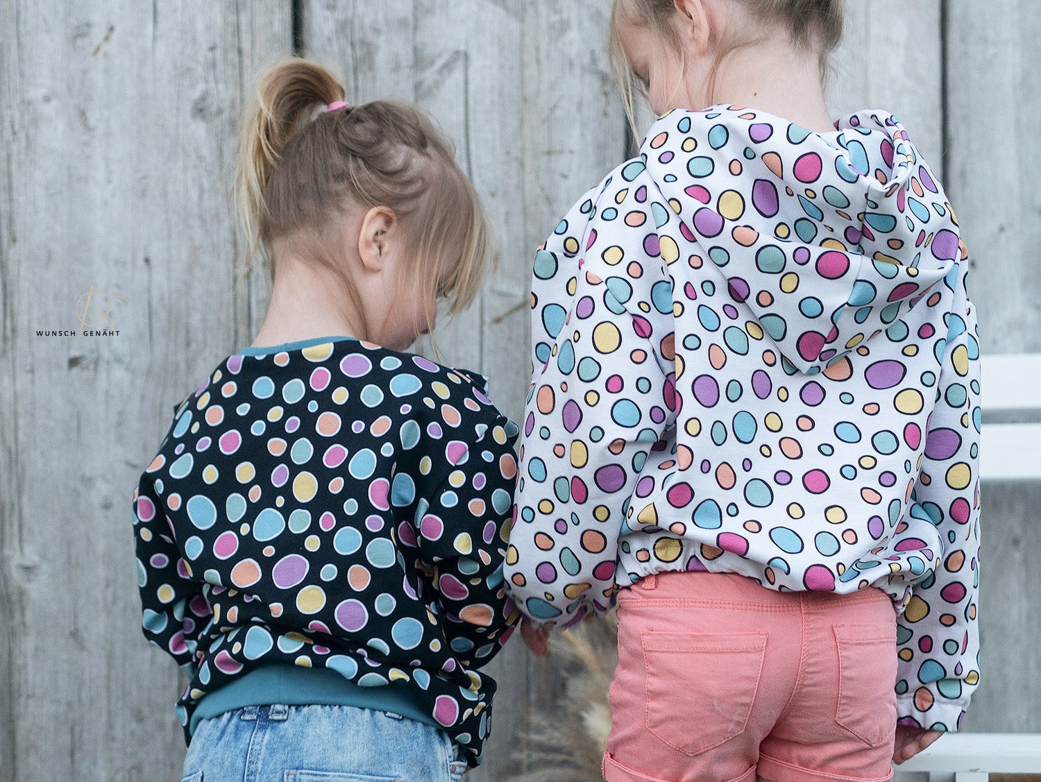 0,5m Bio-Sommersweat Unicorn Dreams Kombi Kreise hell