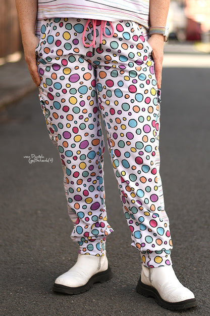 0,5m Bio-Sommersweat Unicorn Dreams Kombi Kreise hell