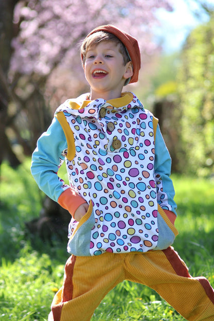 0,5m Bio-Sommersweat Unicorn Dreams Kombi Kreise hell