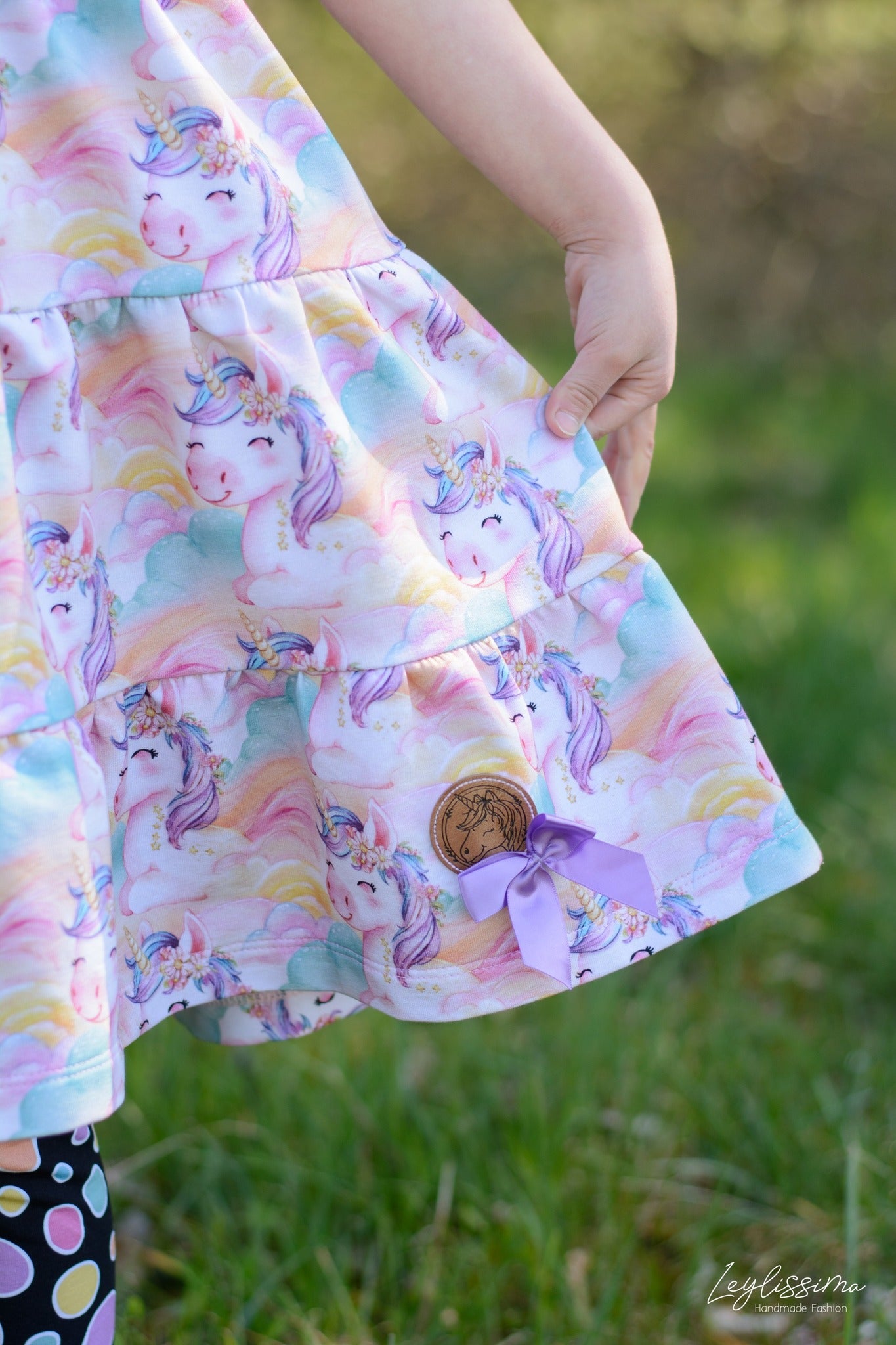 0,5m Bio-Sommersweat Unicorn Dreams AOP