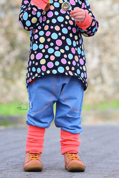 0,5m Bio-Sommersweat Unicorn Dreams Kombi Kreise dunkel