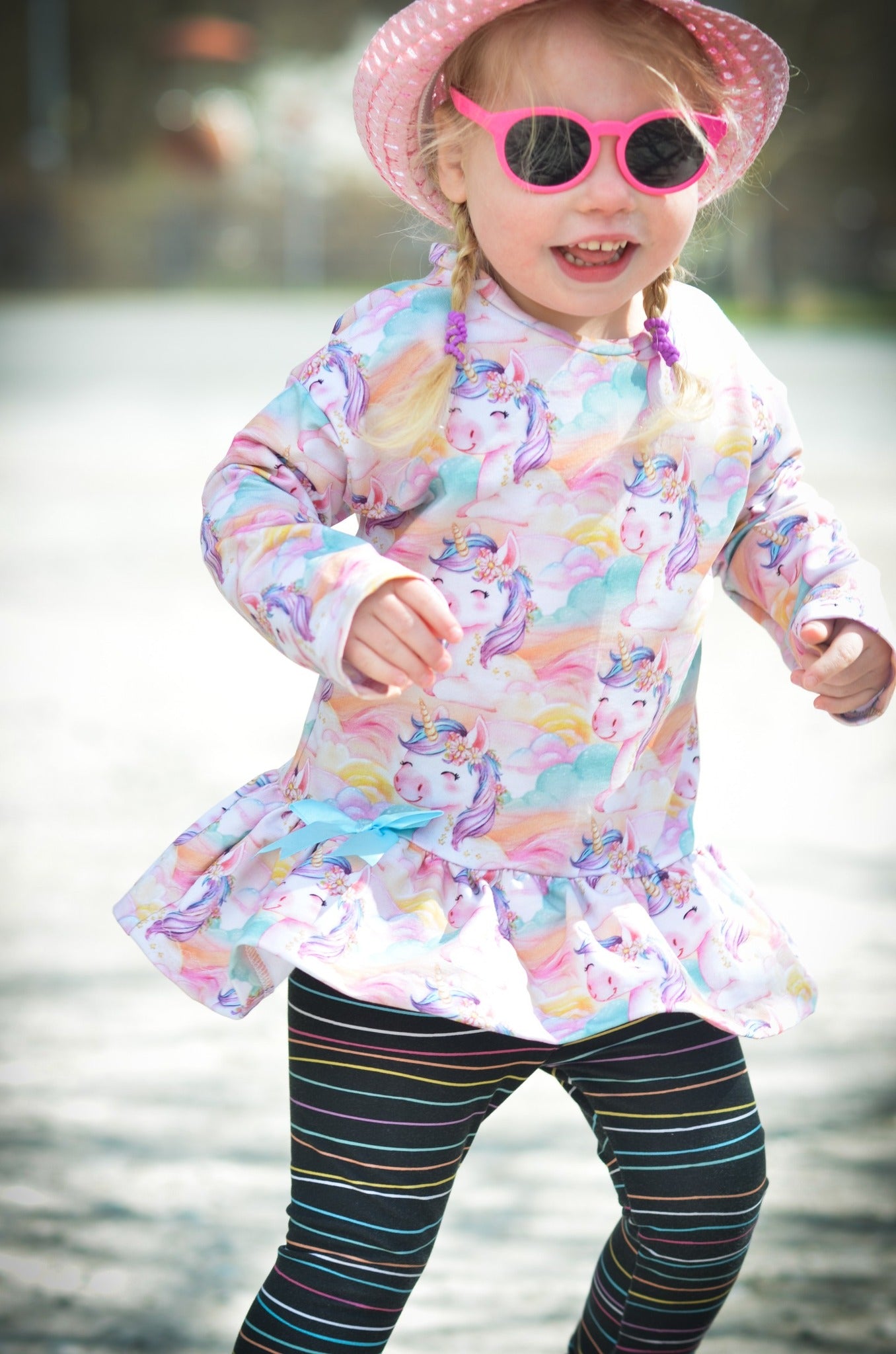 0,5m Bio-Sommersweat Unicorn Dreams AOP