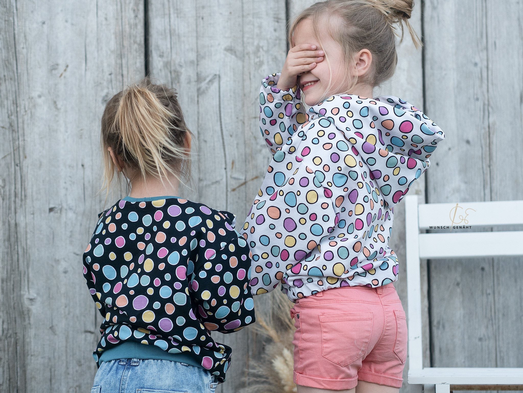 0,5m Bio-Sommersweat Unicorn Dreams Kombi Kreise hell