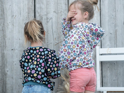 0,5m Bio-Sommersweat Unicorn Dreams Kombi Kreise hell