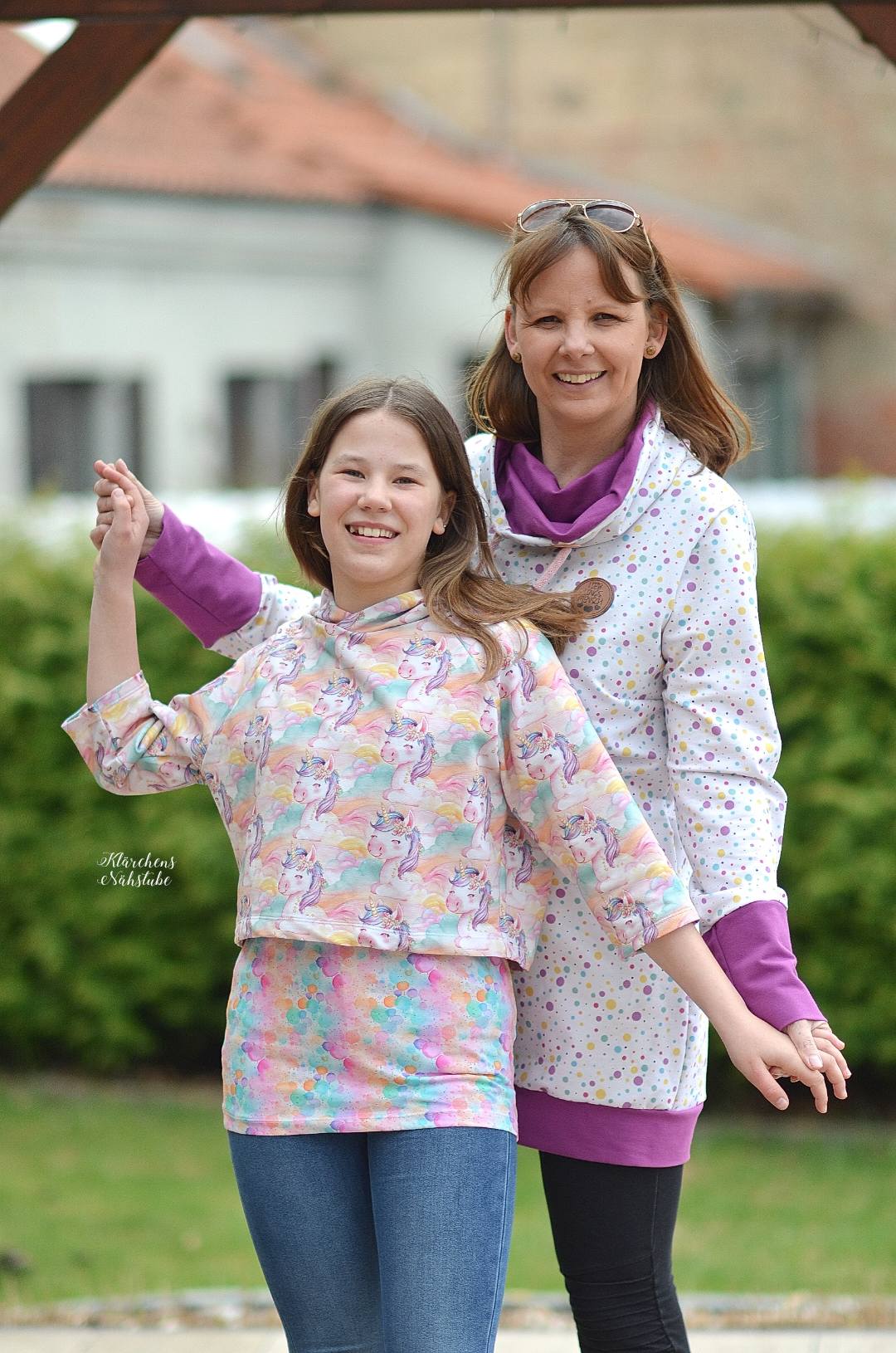 0,5m Bio-Sommersweat Unicorn Dreams AOP