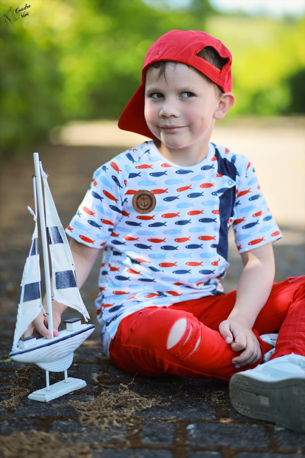 0,5m Bio-Jersey Wal Fische