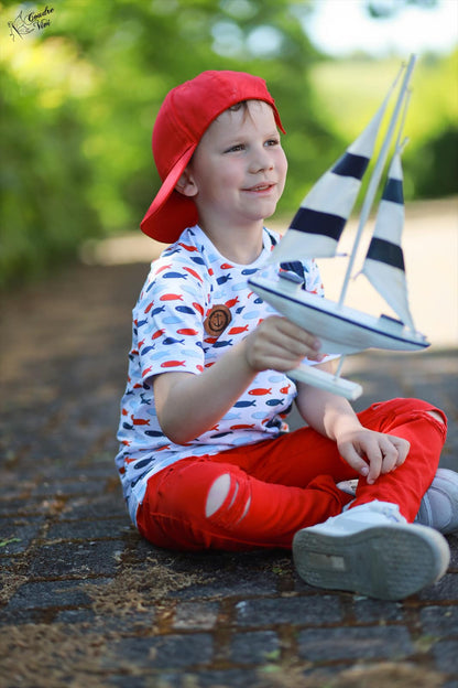 0,5m Bio-Jersey Wal Fische