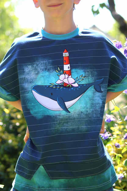 Bio-Jersey Walleuchtturm Wellen – Rapport ca. 58cm (+/- 5cm)