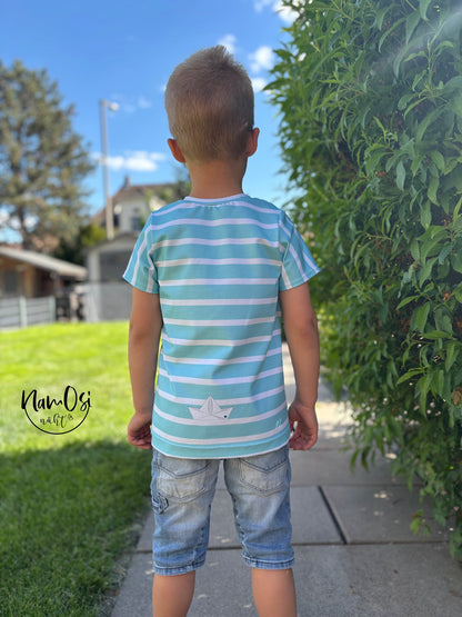 Bio-Jersey Fuchsmatrose türkis – Rapport ca. 58cm (+/- 5cm)