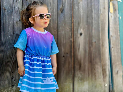 Bio-Jersey Fuchsmatrose blau-pink – Rapport ca. 58cm (+/- 5cm)