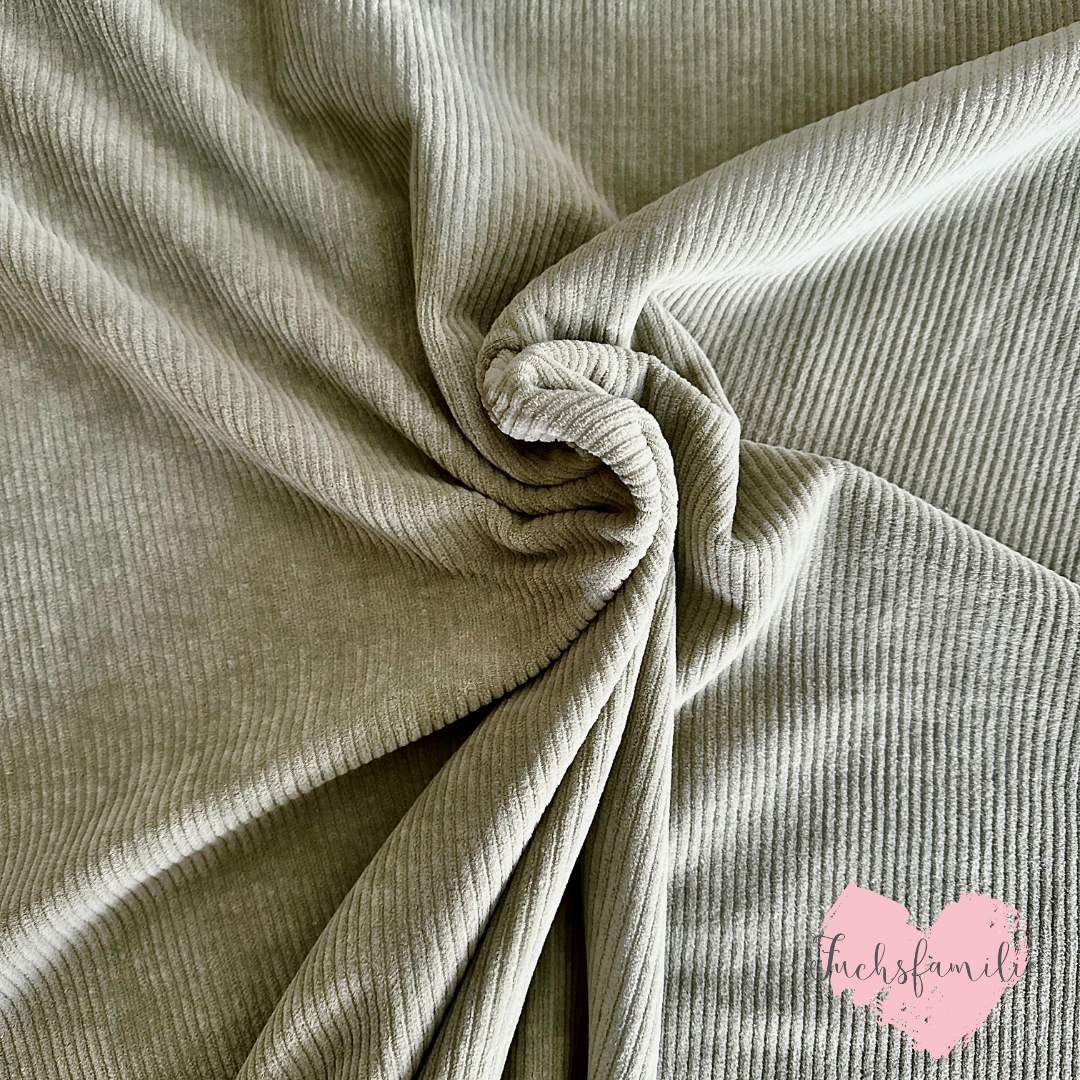 0,5m Velvory Khaki  - dehnbar &amp; weich :)