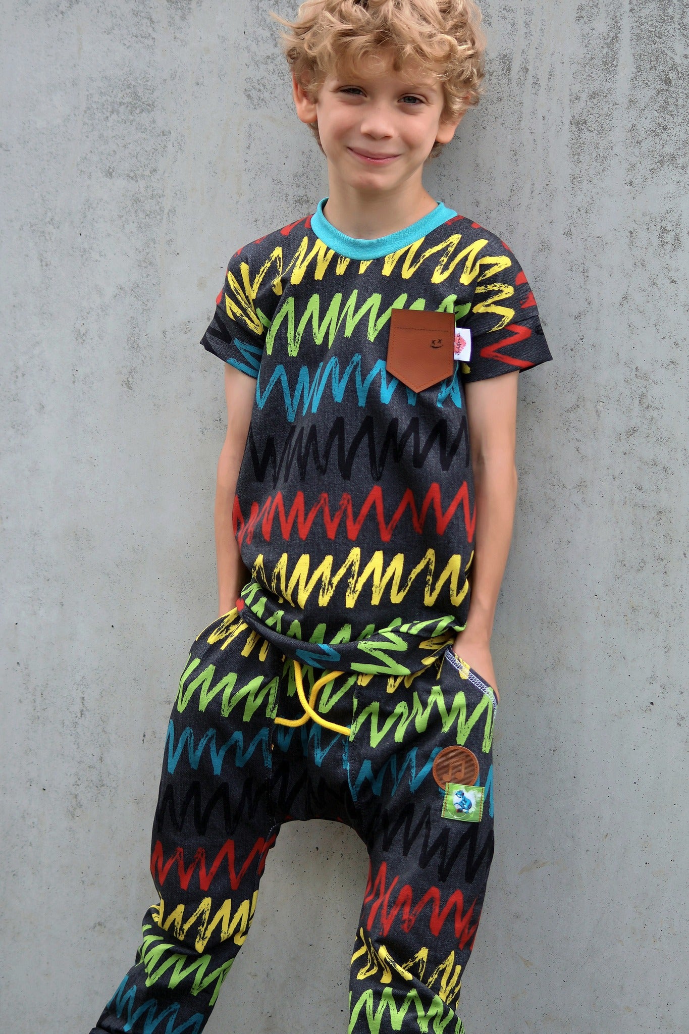 0,5m Bio-Sommersweat Kindergarten-Charlie 