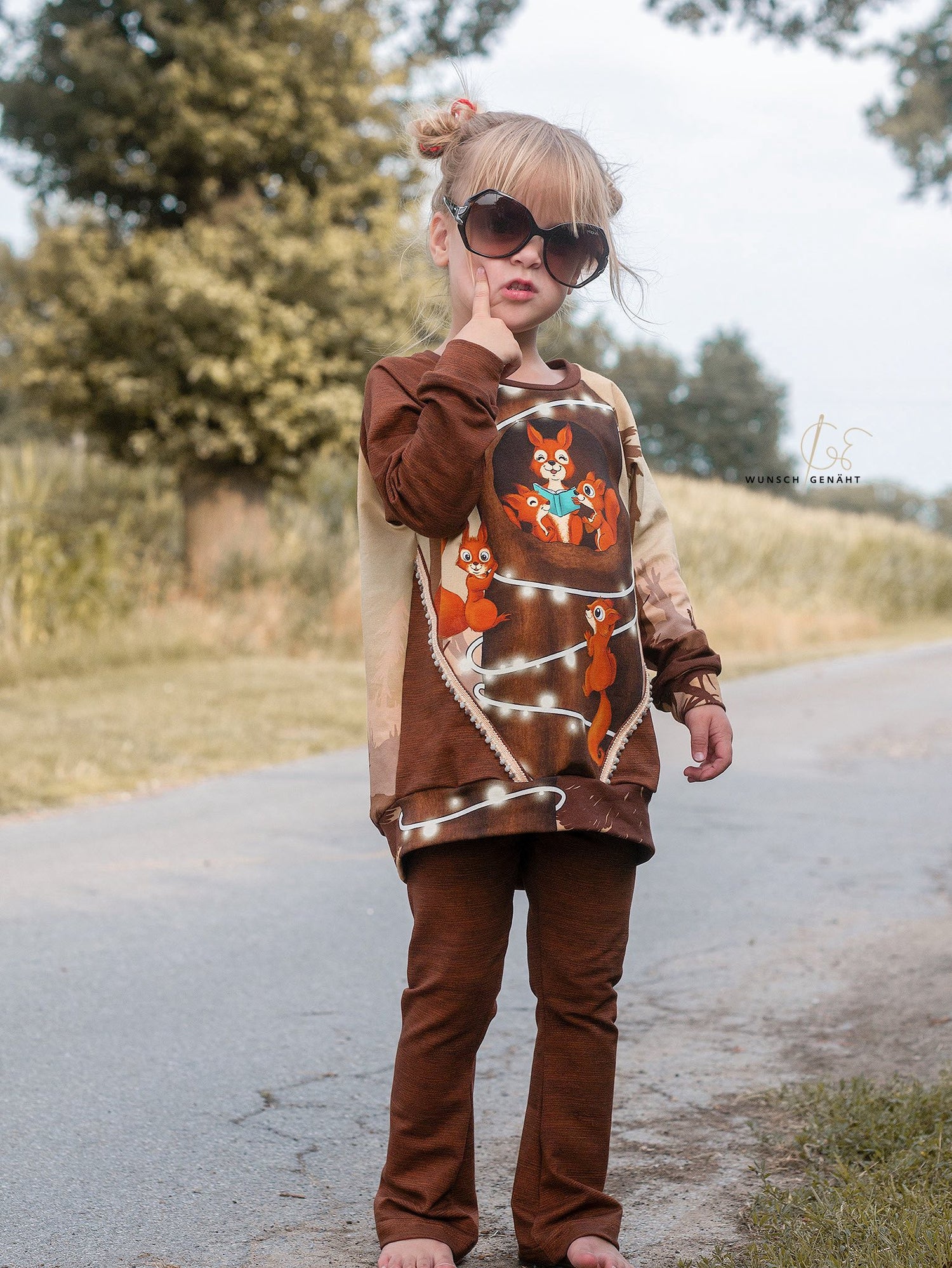 Bio-Sommersweat Eichhörnchenliebe vanillacinnamon 