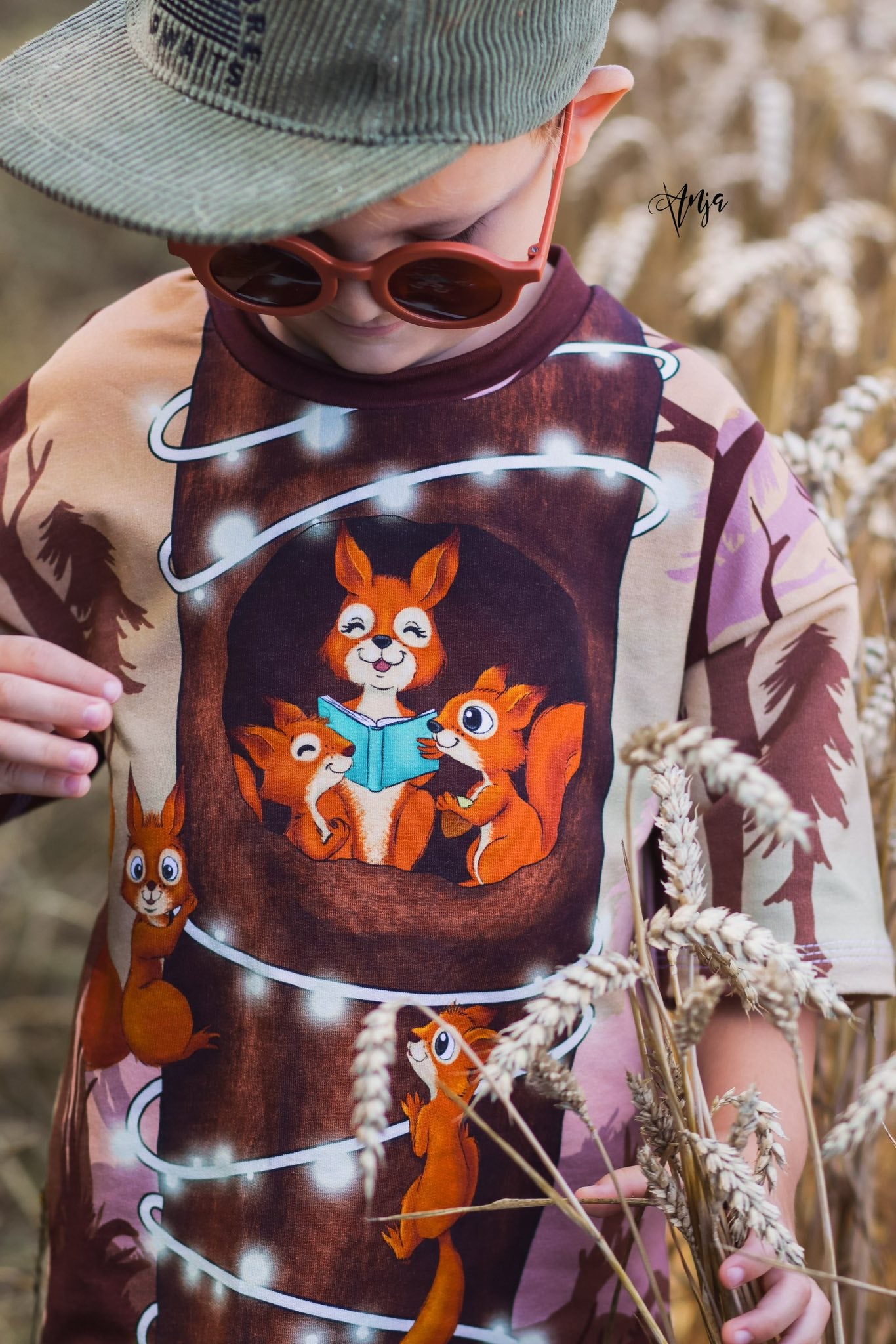 Bio-Sommersweat Eichhörnchenliebe vanillacinnamon 