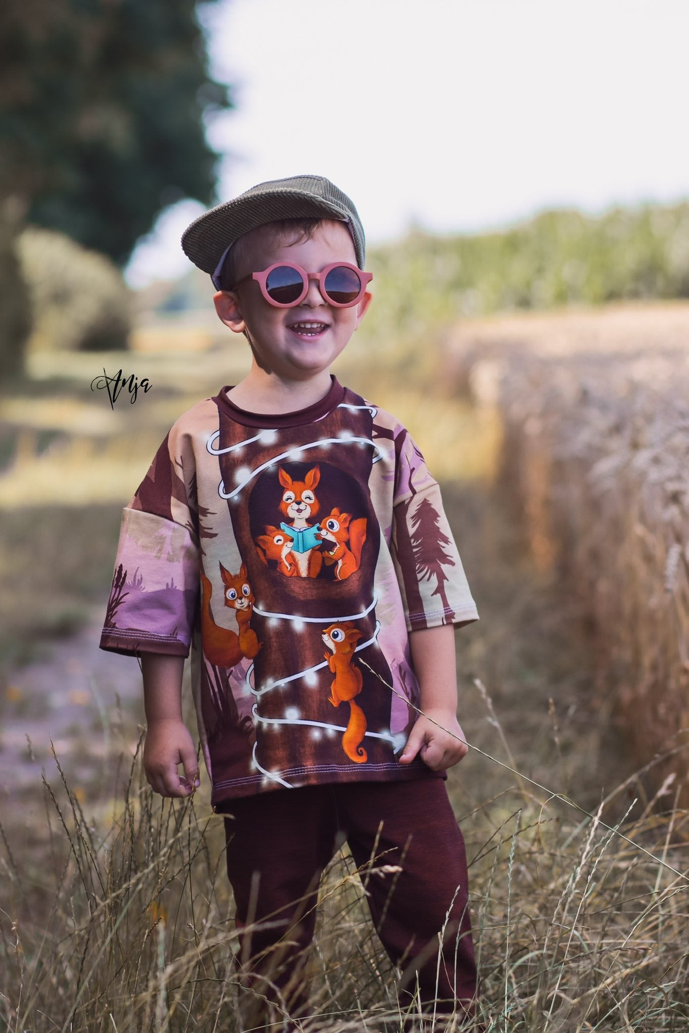 Bio-Sommersweat Eichhörnchenliebe vanillacinnamon 