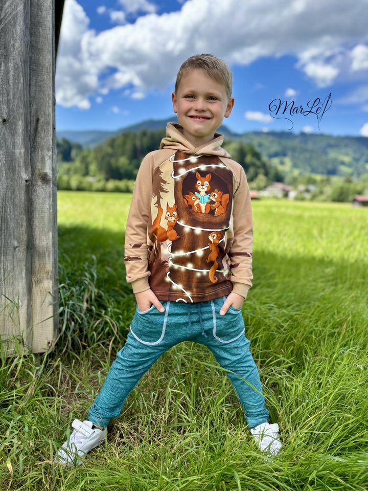 Bio-Sommersweat Eichhörnchenliebe vanillacinnamon 