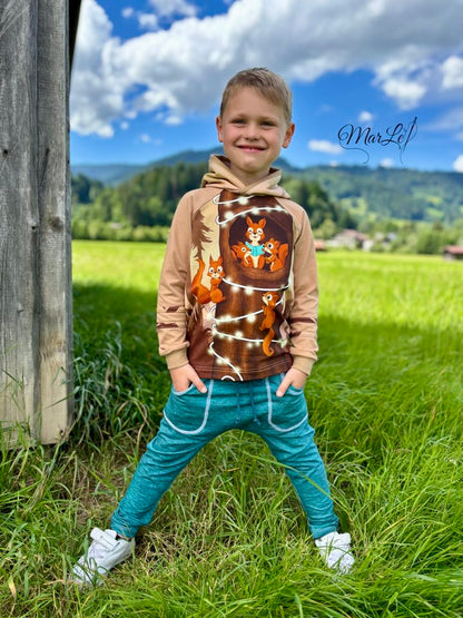 Bio-Sommersweat Eichhörnchenliebe vanillacinnamon 