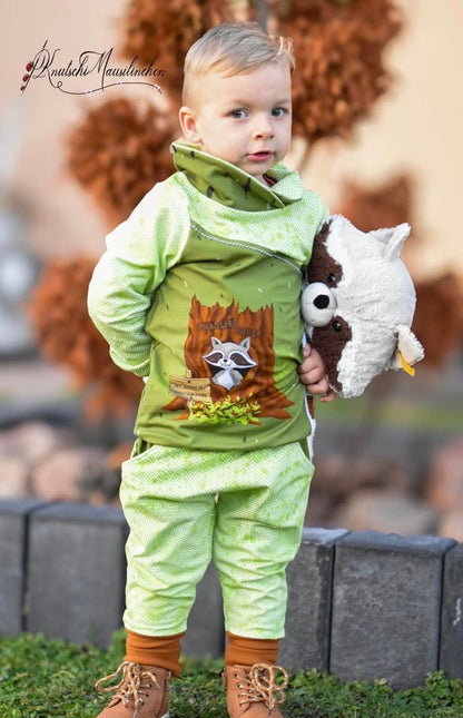 0,5m Bio-Sommersweat Fischgrät Dirty Herringbone gradient light green