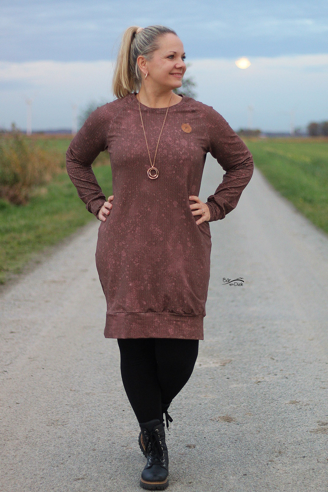 0,5m Bio-Sommersweat Fischgrät Dirty Herringbone lightrose