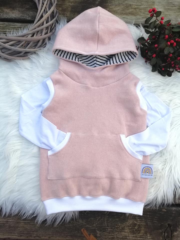 0,5m Bio-Baumwollfleece old rose