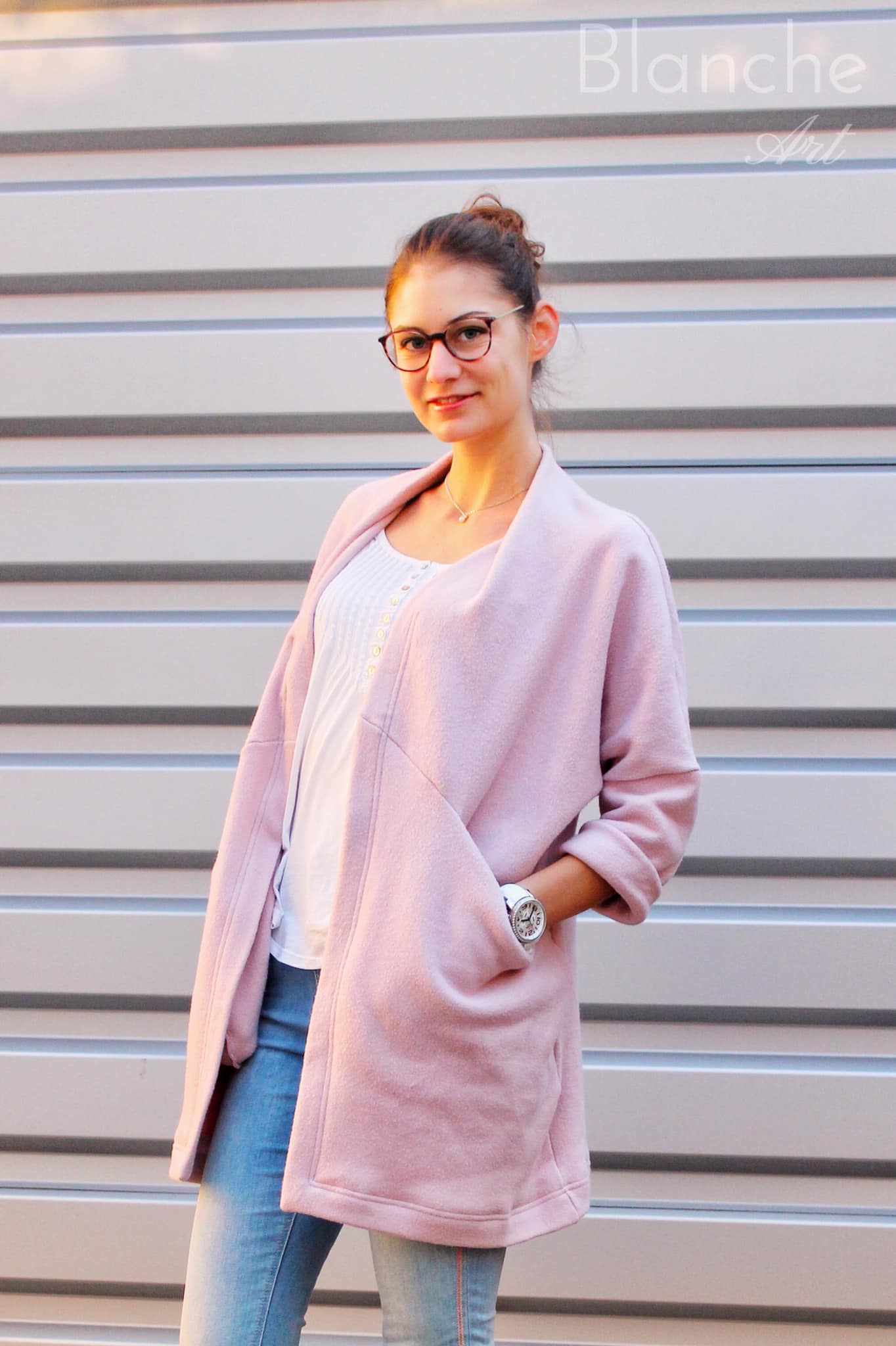 0,5m Bio-Baumwollfleece old rose