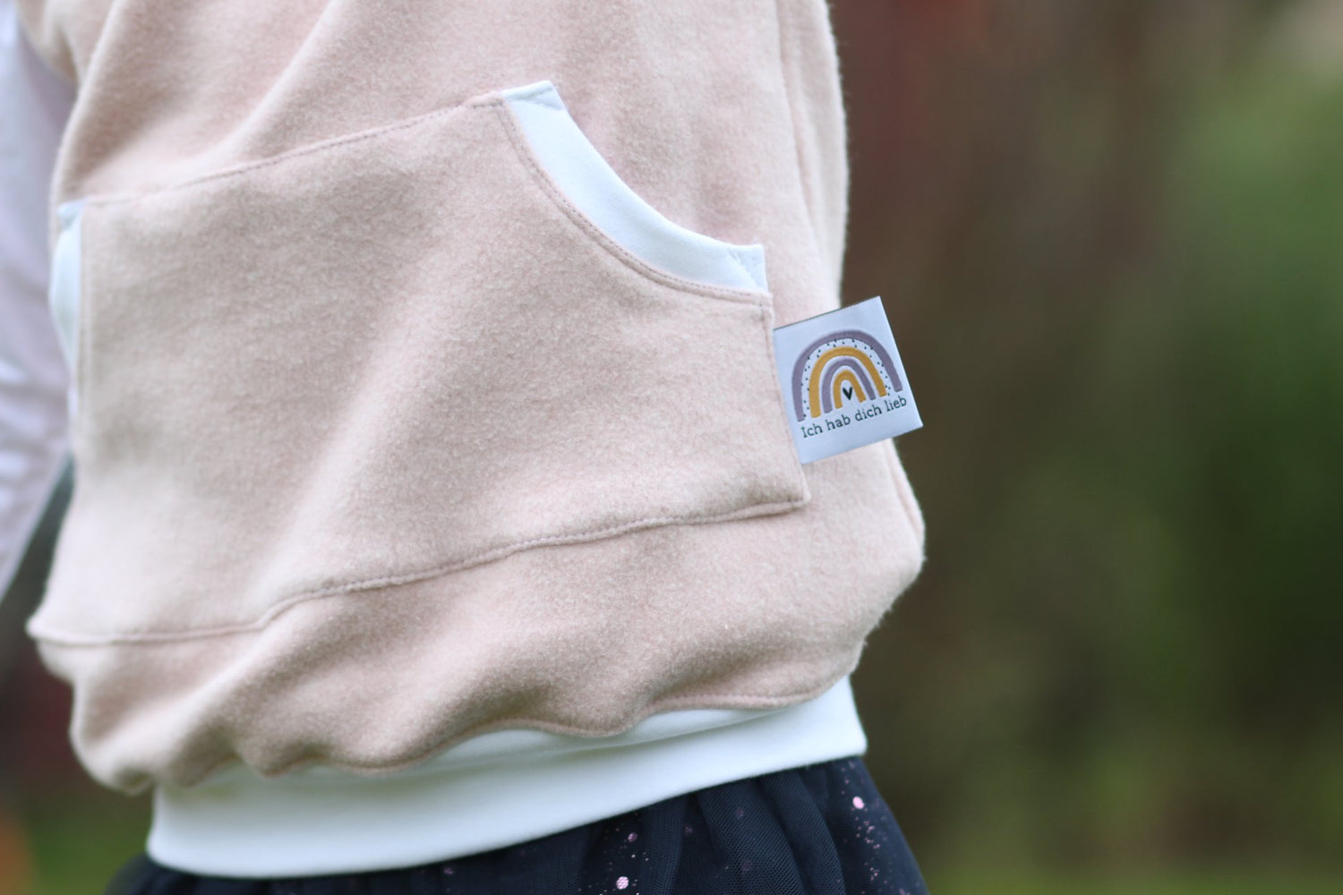 0,5m Bio-Baumwollfleece old rose