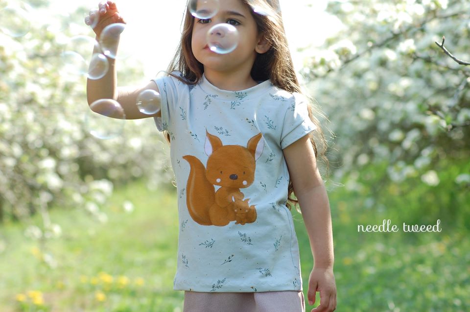 Bio-Jersey Finn &amp; Baby Lou – Rapport ca. 55-60 cm lang