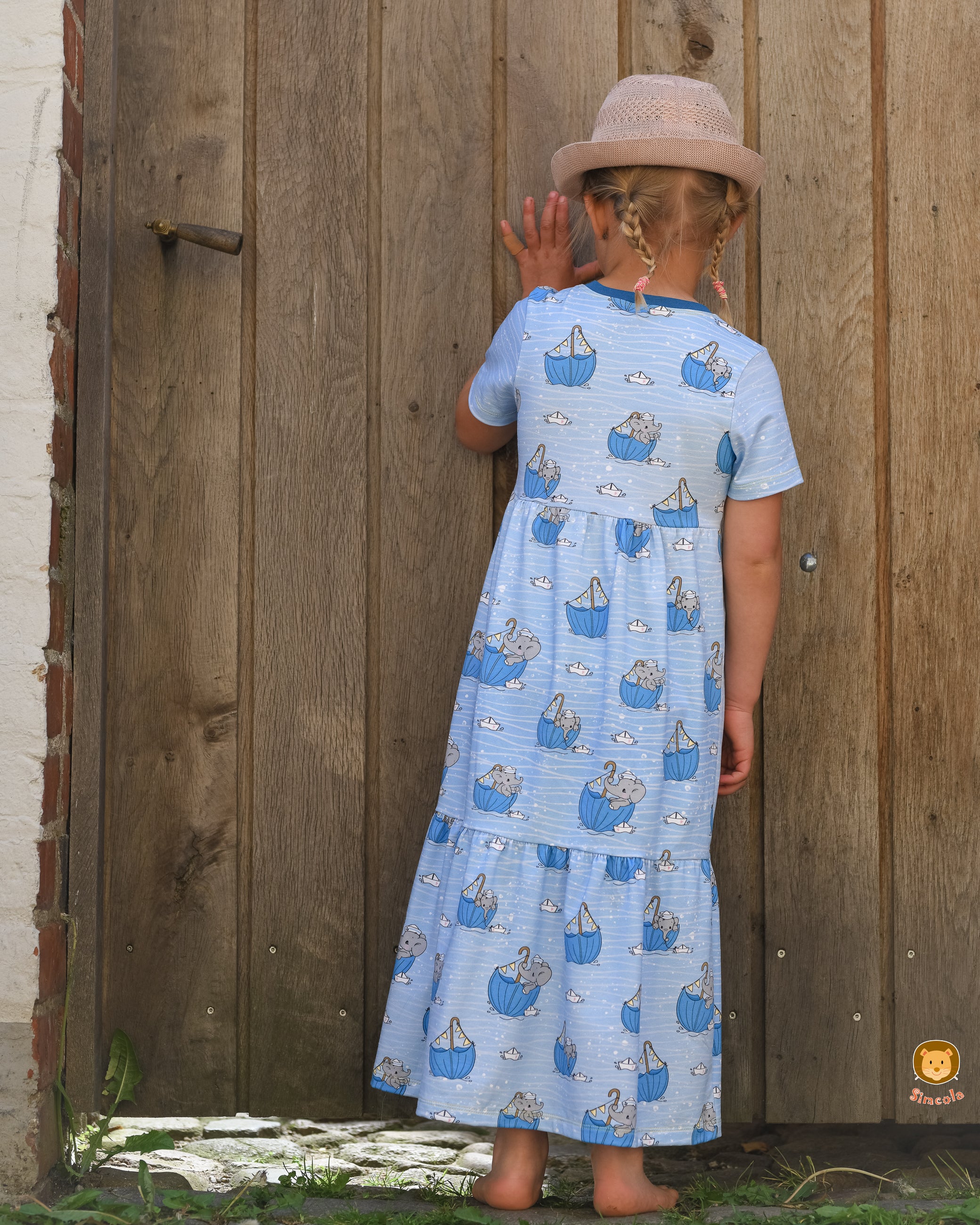 0,5m Bio-Jersey "Ahoi, kleiner Elefant" hell