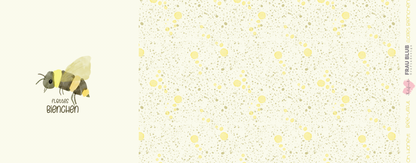 Bio-Jersey Flottes Bienchen cream – Rapport ca. 60cm (+/- 5cm)