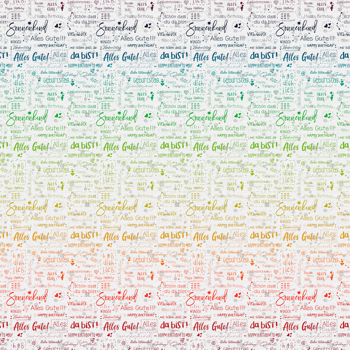 Bio-Jersey Charlie "Geburtstag" hellgrau rainbow