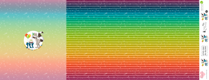 Bio-Jersey Charlie "Geburtstag" rainbow pastell 